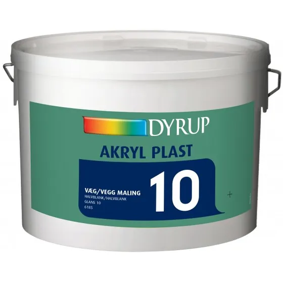 Dyrup Akryl Plast 10 vægmaling 10 L Hvid