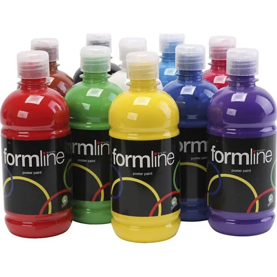 Poster Paint Temperamaling mat, 10 x 500 ml