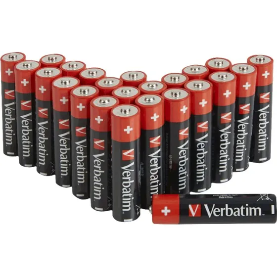Verbatim Alkaline AA batterier 24-pack