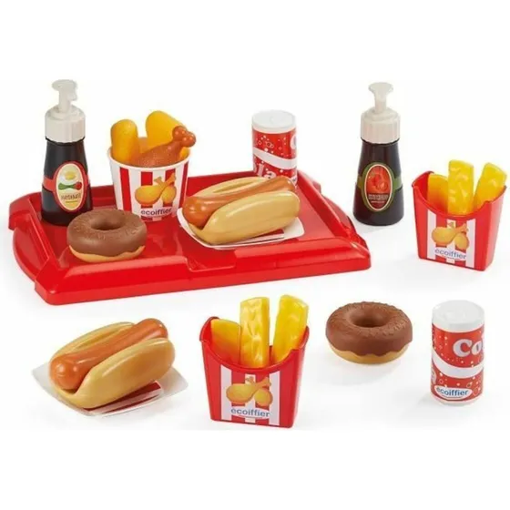 Ecoiffier Hotdog & Mltidsst 25 dele - Legemad til brn