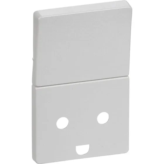 LK Fuga afdækning 1,5 modul til stikkontakt m. afbryder og jord, lysegrå