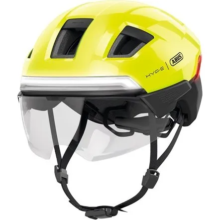 ABUS HYP‑E BL.ACE – Intelligent cykelhjelm (Signal Yellow)