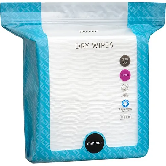 Mininor tørreservietter 20 stk (100% bomuld)
