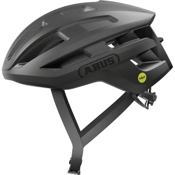 ABUS PowerDome MIPS Cykelhjelm – Mat Sort