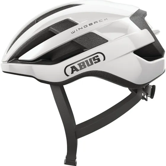 ABUS WingBack cykelhjelm  Shiny White (51-55 cm)
