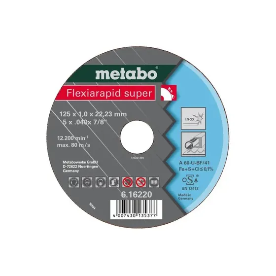 Metabo Flexiarapid Super Inox 180 mm  Kreskive