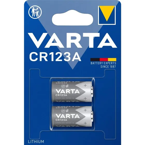 VARTA CR123A 3V Lithium batteri 1600mAh 2-pak