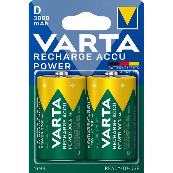 VARTA Recharge Accu Power D 3000 mAh - 2 stk