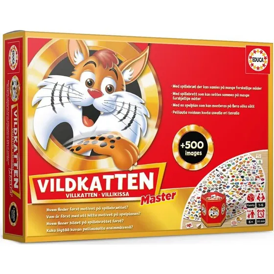 Vildkatten Master 500 – familie-spil med 513 kort