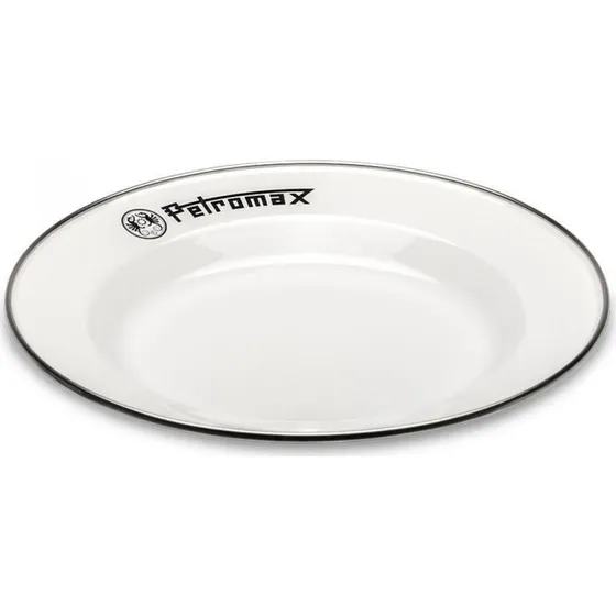 Petromax Emaljerede Tallerkener 2 stk, 18 cm - Hvid