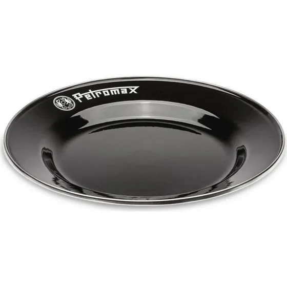 Petromax Emaljetallerkener Sort 2 stk, 26 cm