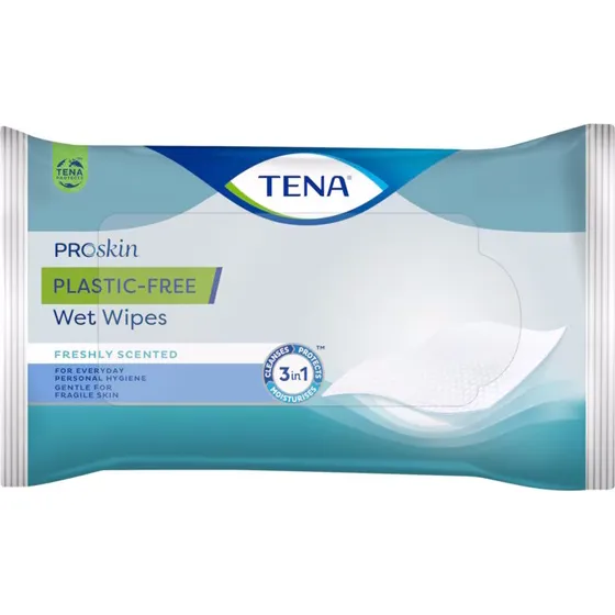 TENA ProSkin Vådservietter 8 stk (plastikfri)