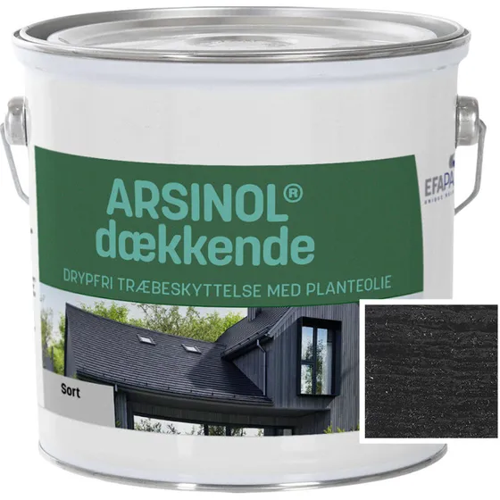 Arsinol Træbeskyttelse Dækkende 171 Sort 2,5 L