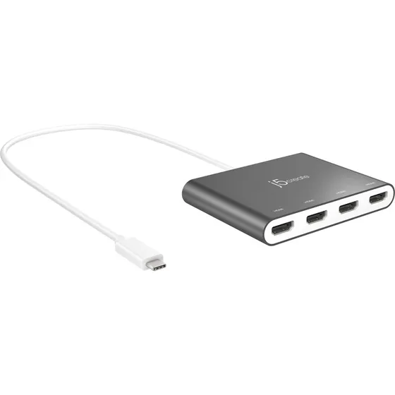 J5create USB-C til 4x HDMI multi-monitor adapter 1080p