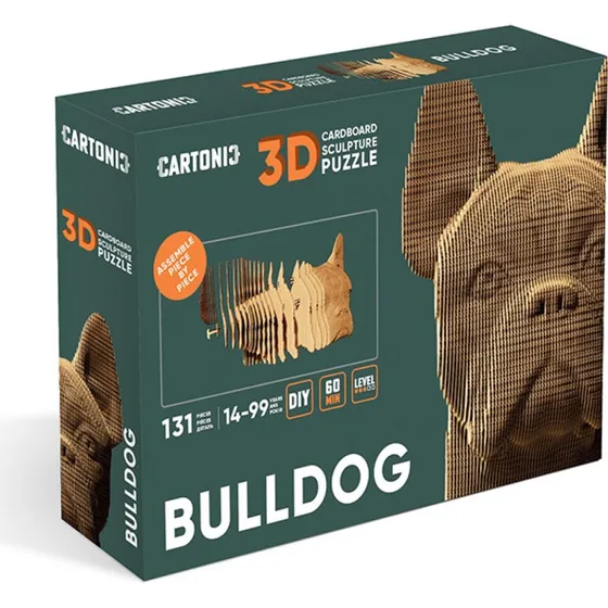 Cartonic 3D Puzzle BULLDOG - 3D puslespil (decor)