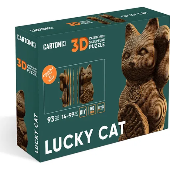 Cartonic 3D Puzzle LUCKY CAT - 3D-puslespil