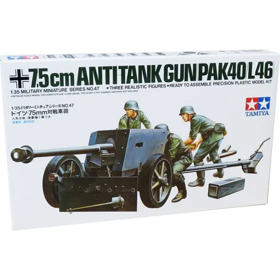 Tamiya 1:35 PAK40/L46 75 mm antitankkanon - modelkit