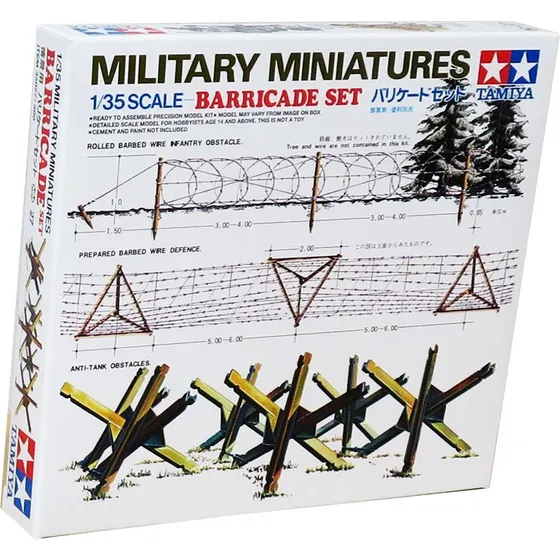 Tamiya 1:35 Pigtrådsbarrikade sæt (35027)