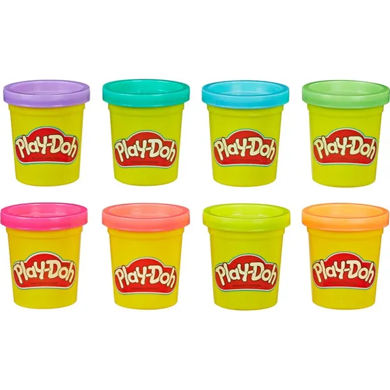 Play-Doh Neon modellervoks sæt 8 farver (2+ år)