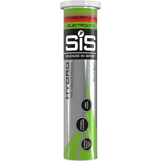 SiS GO Hydro Elektrolyt-tabletter Jordbær & Lime 20 stk