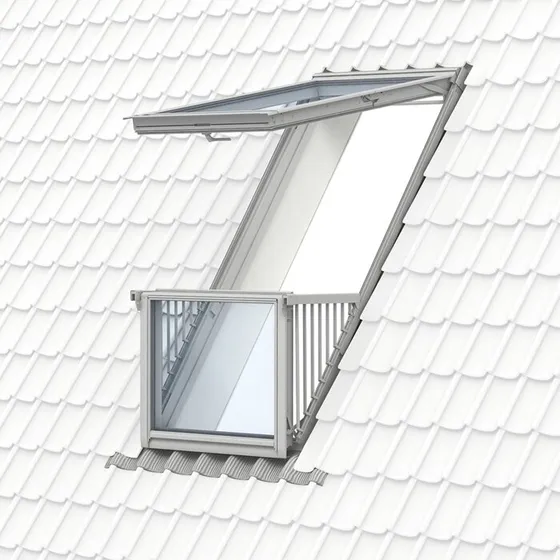 VELUX CABRIO GDL 2066 SK19 114x252 hvidmalet tagaltan