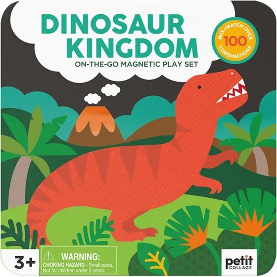 Petit Collage Mix & Match Magnetic Dino - Magnetisk Legetøj