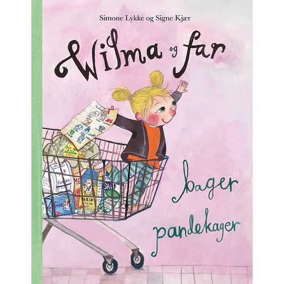 Wilma og far bager pandekager - billedbog