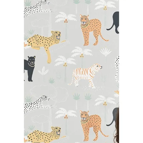 Majvillan Black Panther Light Grey 134-01 0,53x10 m