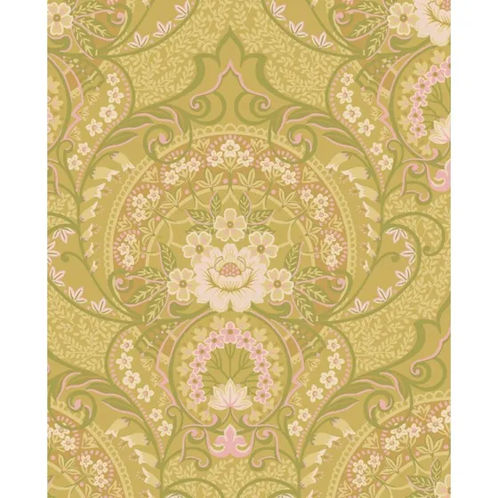 Eijffinger Posy 316012 - Flower Medallion (Mustard) 0,52x10 m