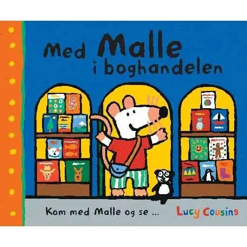 Med Malle i boghandelen – Lucy Cousins