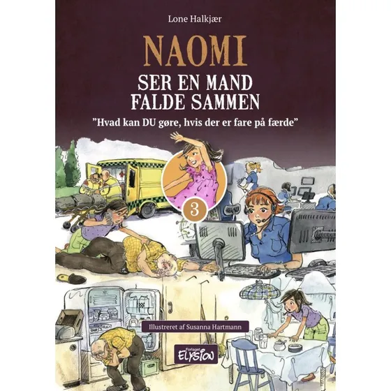 Naomi ser en mand falde sammen — letlæst børnebog