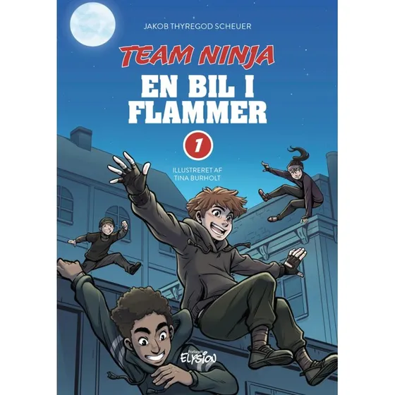 En bil i flammer - Team Ninja 1