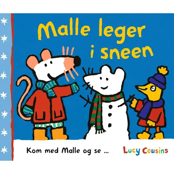 Malle leger i sneen – Lucy Cousins (børnebog)