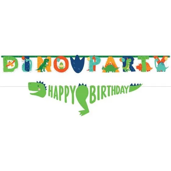 Dinosaurer Jumbo Guirlande DIY – 2 guirlander 2,3/1,82 m