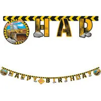 Næste generation FSC Construction Happy Birthday-banner 2 m