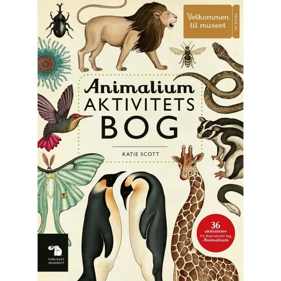Animalium Aktivitetsbog – Tegn & Farvelæg dyr