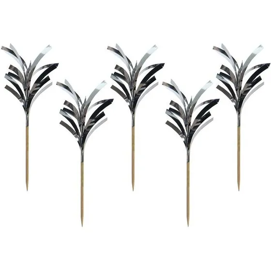 Party 620008 drinkspinde sølvfolie 20 stk, 13 cm