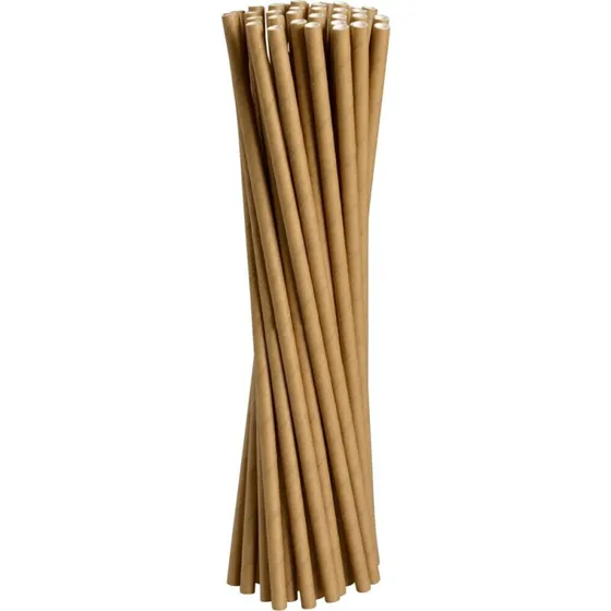 Abena Gastro-Line papirsugerør 19,5 cm Ø6 mm brun 5000 stk