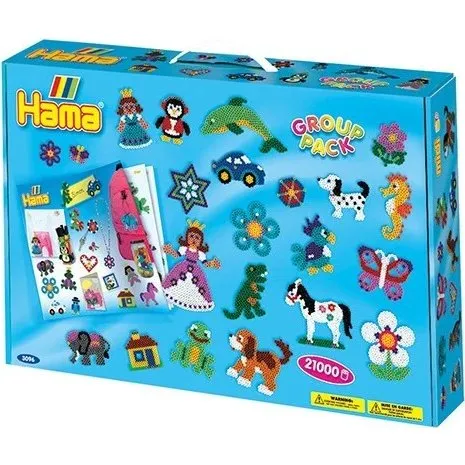 Hama Midi Perlest 21.000 perler med 21 plader