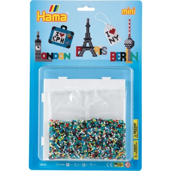 Hama Mini Perler Rejser 5.000 stk. inkl. stiftplade (5616)