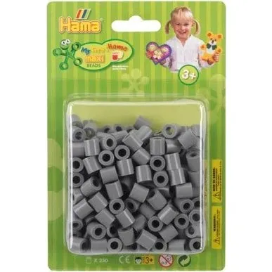 Hama Maxi Perler 250 stk - Grå