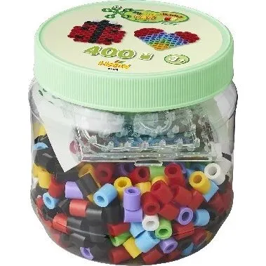 Hama Maxi Perler 400 stk. med 2 plader i grn dse