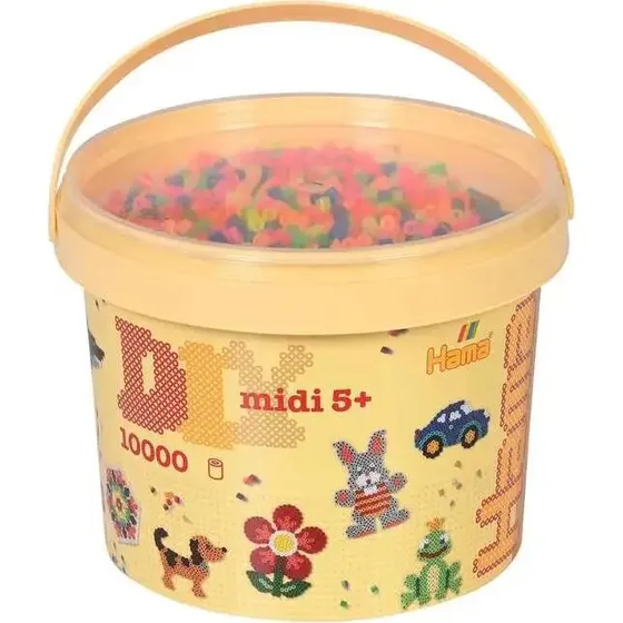 Hama Midi Perler 10.000 stk – Neon Mix 51