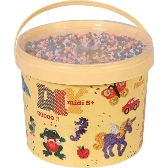 Hama Midi Perler Mix 58 – 30.000 stk. i spand
