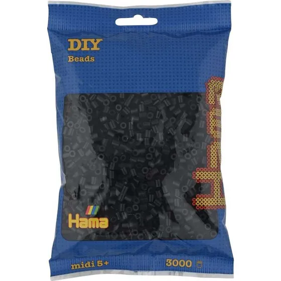 Hama Midi Perler 3.000 stk – Sort