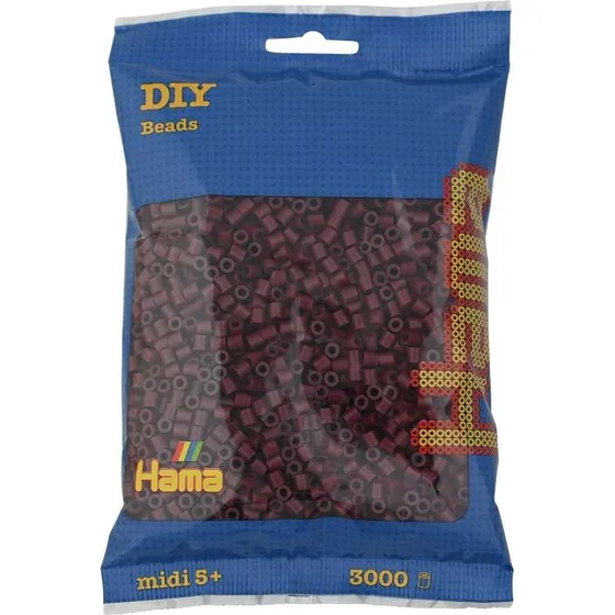 Hama Midi Perler 3000 stk - Bordeaux