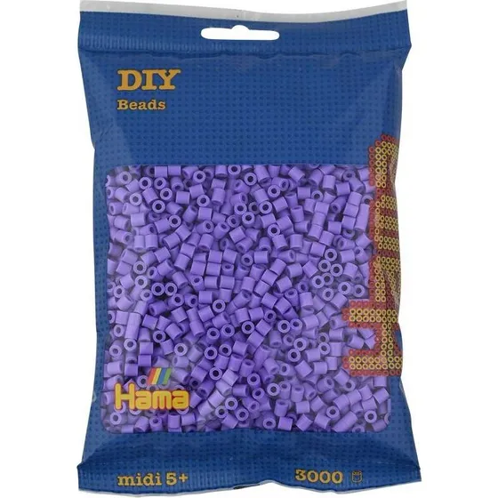 Hama Midi Perler 3000 stk – Pastel lilla