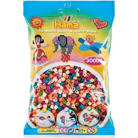 Hama Midi Perler Mix 58 – 3.000 stk
