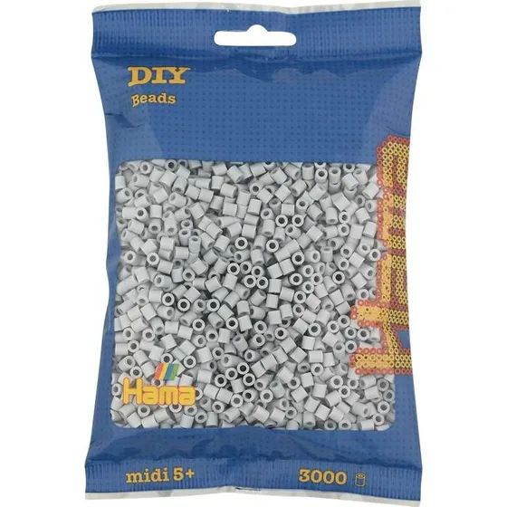 Hama Midi Perler 3000 stk  Lysegr