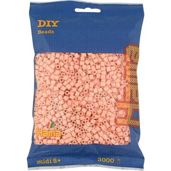 Hama Midi Perler Lys Fersken 3.000 stk